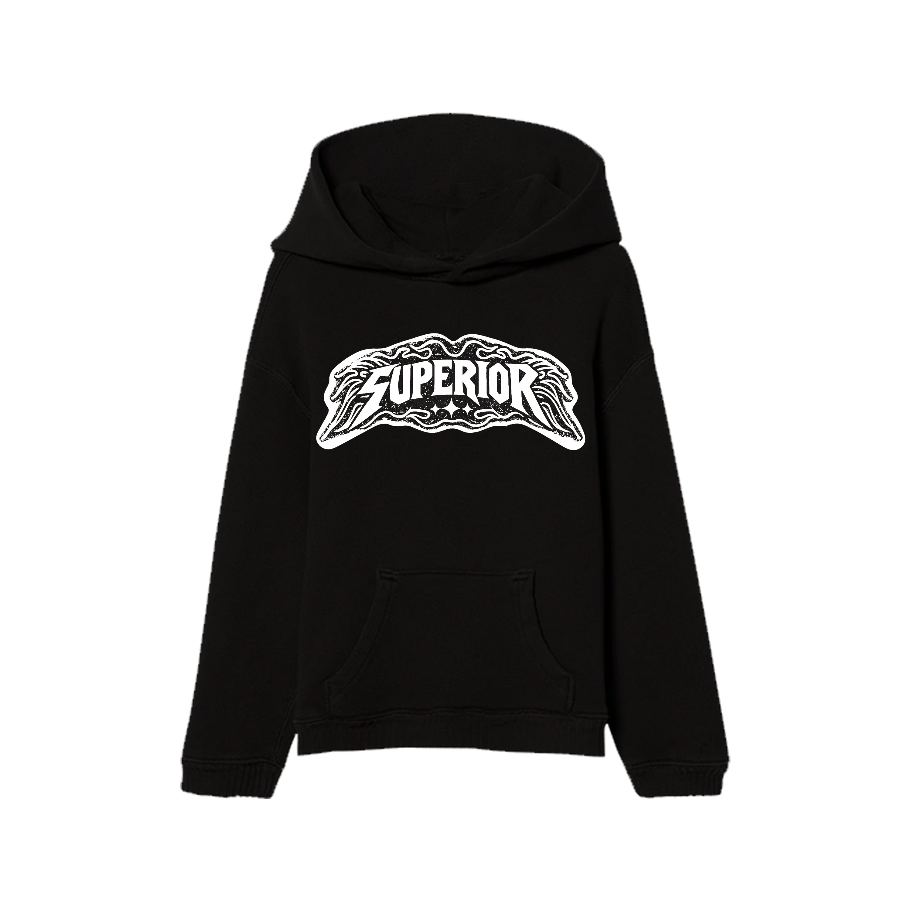 SUPERIOR BLACK HOODIE